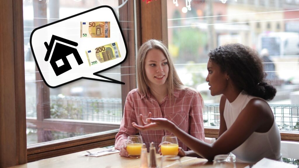 twee vrouwen proberen de Amsterdamse huizenmarkt te voorspellen.