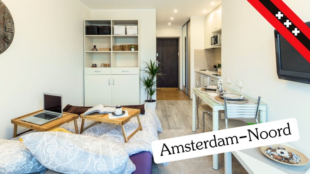 Compact appartement in Amsterdam-Noord kopen met eetruimte en werkplek.